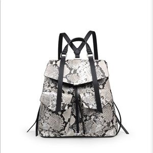 Urban expressions snake print backpack